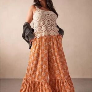 Torrid Festi Tiered Straight Pant, sz 2